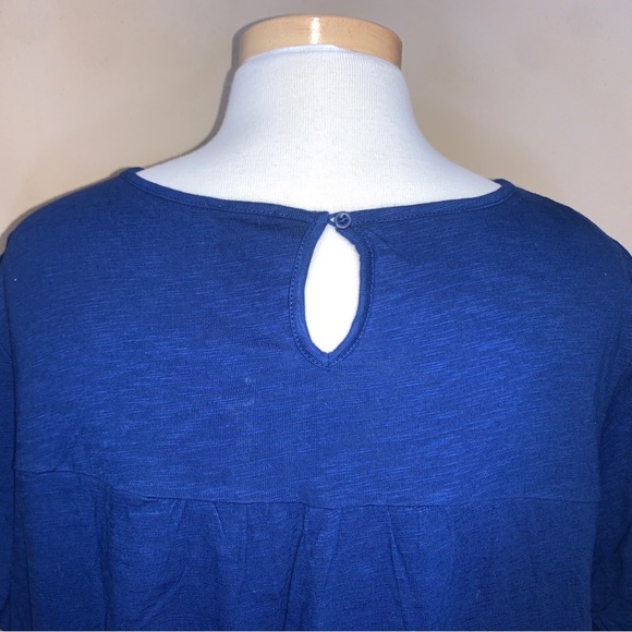 NWT - Ella Moss - Blue Floral Top - Picture 4 of 8